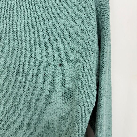 MADEWELL Boatneck Pullover Sweater M Wave Crest Green Open Knit NWD B4 - Picture 4 of 6